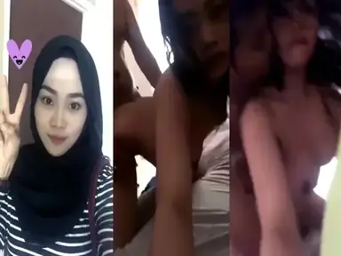Hijabers Toge Dieksekusi Kontol Gede Becek Banjir