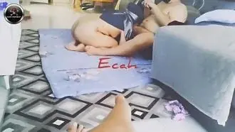 Tante Jilbab Biru Menikmati Permainan Tutup Mata Bikin Gemetar